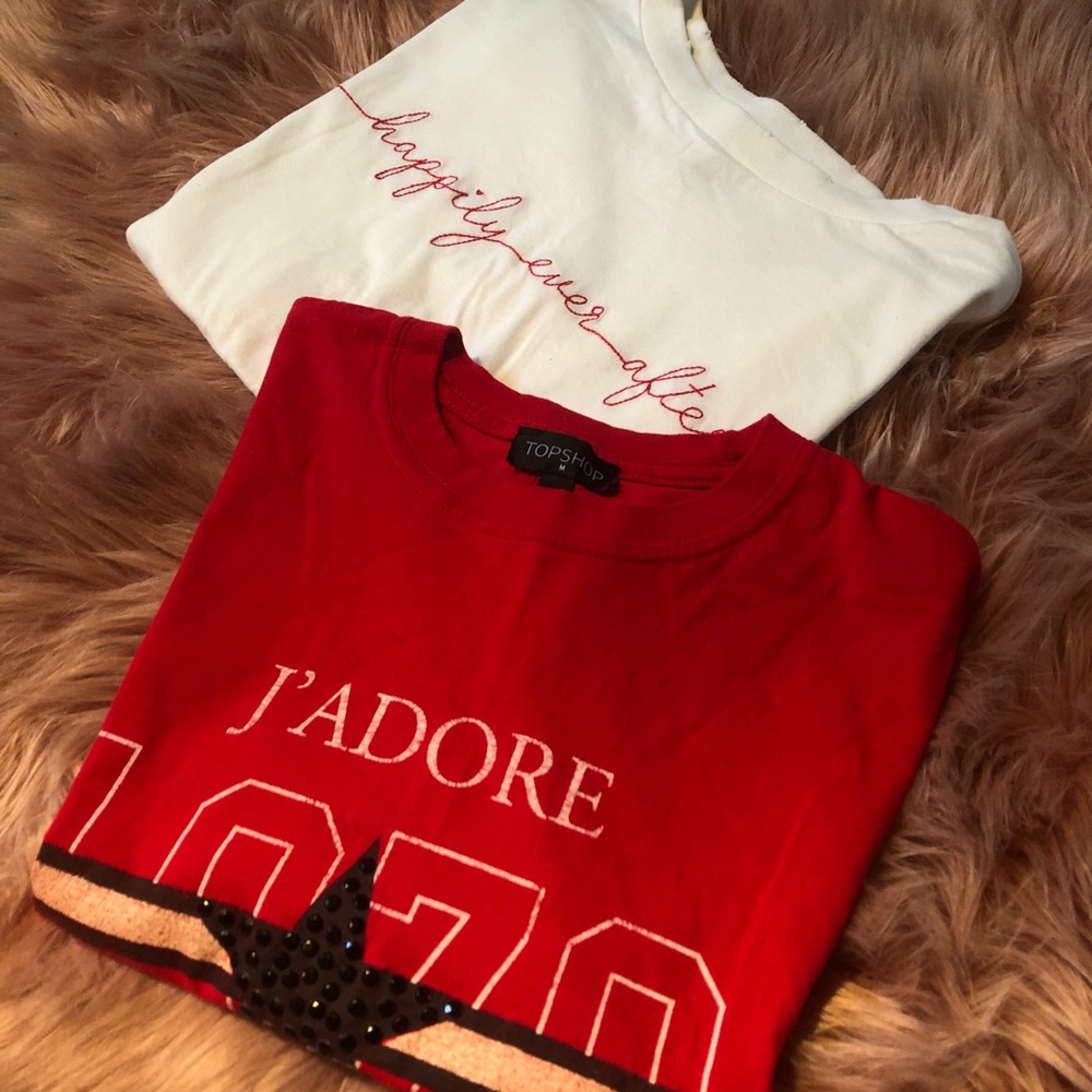 Two TOPSHOP T-Shirts